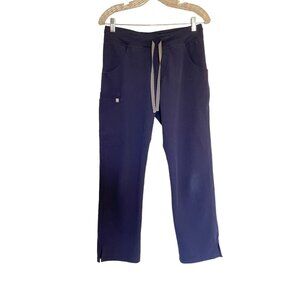 Figs Technical Collection Navy Blue Scrub Pants S Comfortable Durable Pockets